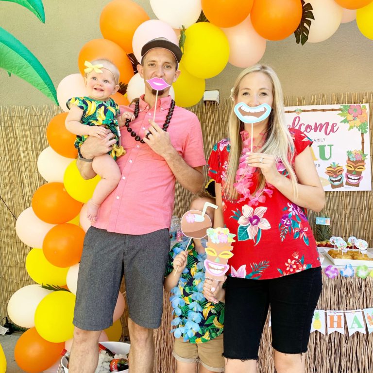 Celebration Circle Printable Luau Themed Party Kit Templates
