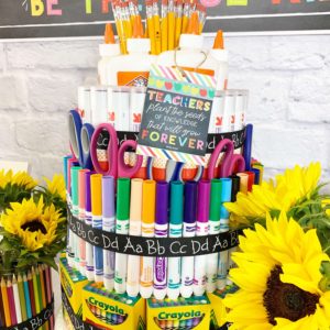 DIY Teacher Supply Cake