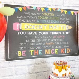 Back to School Backdrop Sign