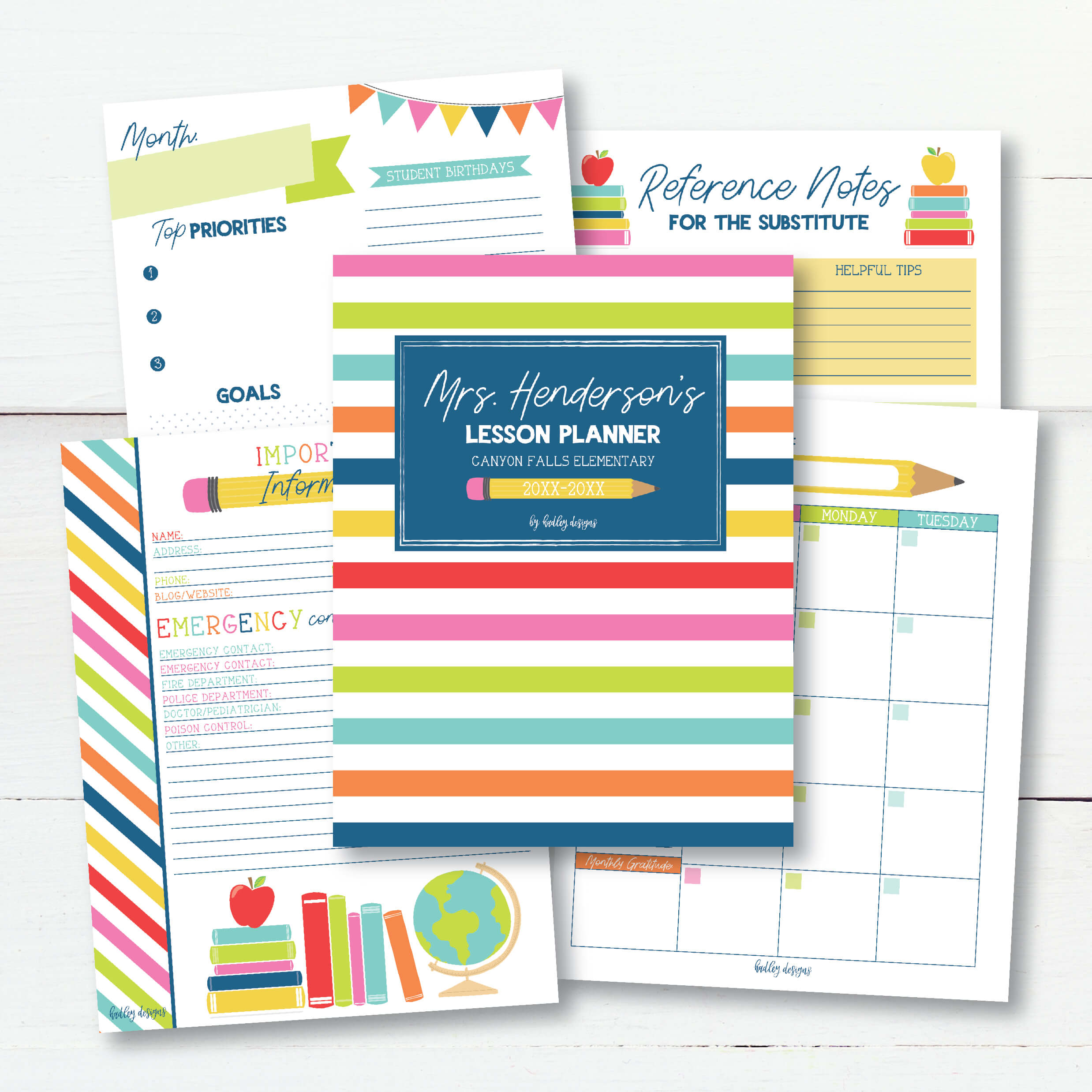 Teacher Planner Printable Free